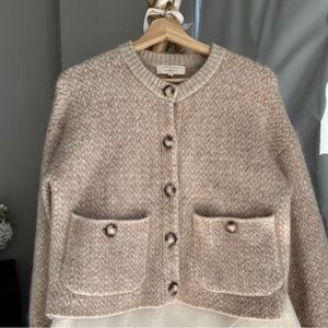 Sézane beige alpaca Cardigan